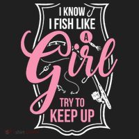 I Know I Fish Like A Girl Try To Keep Up Beanie thumb 2