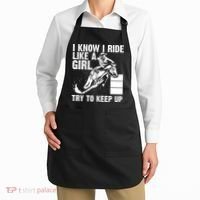 I Know I Ride Like Girl Try To Keep Barrel Racing Apron thumb 2
