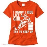 I Know I Ride Like Girl Try To Keep Barrel Racing Women's T-Shirt thumb 0
