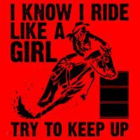 I Know I Ride Like Girl Try To Keep Barrel Racing Santa Hat thumb 1
