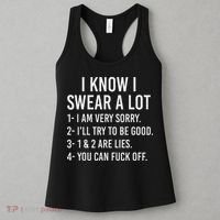 I Know I Swear A Lot Women's Tank Top thumb 3