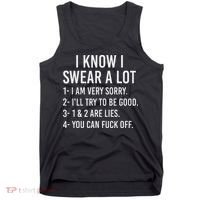 I Know I Swear A Lot Tank Top thumb 0