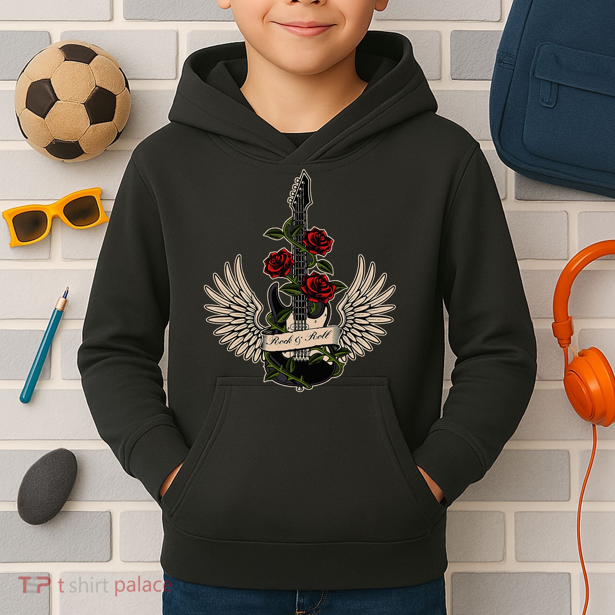 I Know ItS Only Rock And Roll Kids Hoodie