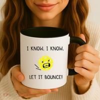 I Know I Know Let It Bounce Funny Pickleball Saying Coffee Mug thumb 3