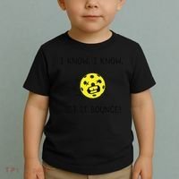 I Know I Know Let It Bounce Funny Pickleball Saying Toddler T-Shirt thumb 2