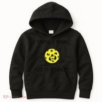 I Know I Know Let It Bounce Funny Pickleball Saying Kids Hoodie thumb 0