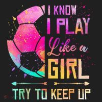 I Know I Play Like A Girl Soccer Tumbler thumb 3