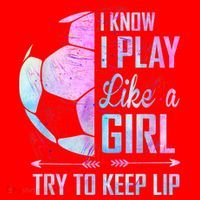 I Know I Play Like A Girl Soccer TShirt Santa Hat thumb 1