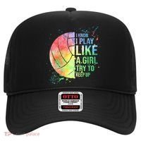 I Know I Play Like A Girl Try To Keep Up Volleyball Tshirt Hat thumb 0