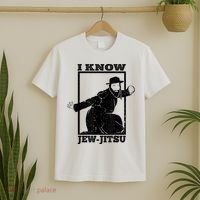I Know Jew Jitsu Funny Jiu Jitsu Pun Jewish Martial Art T-Shirt thumb 2