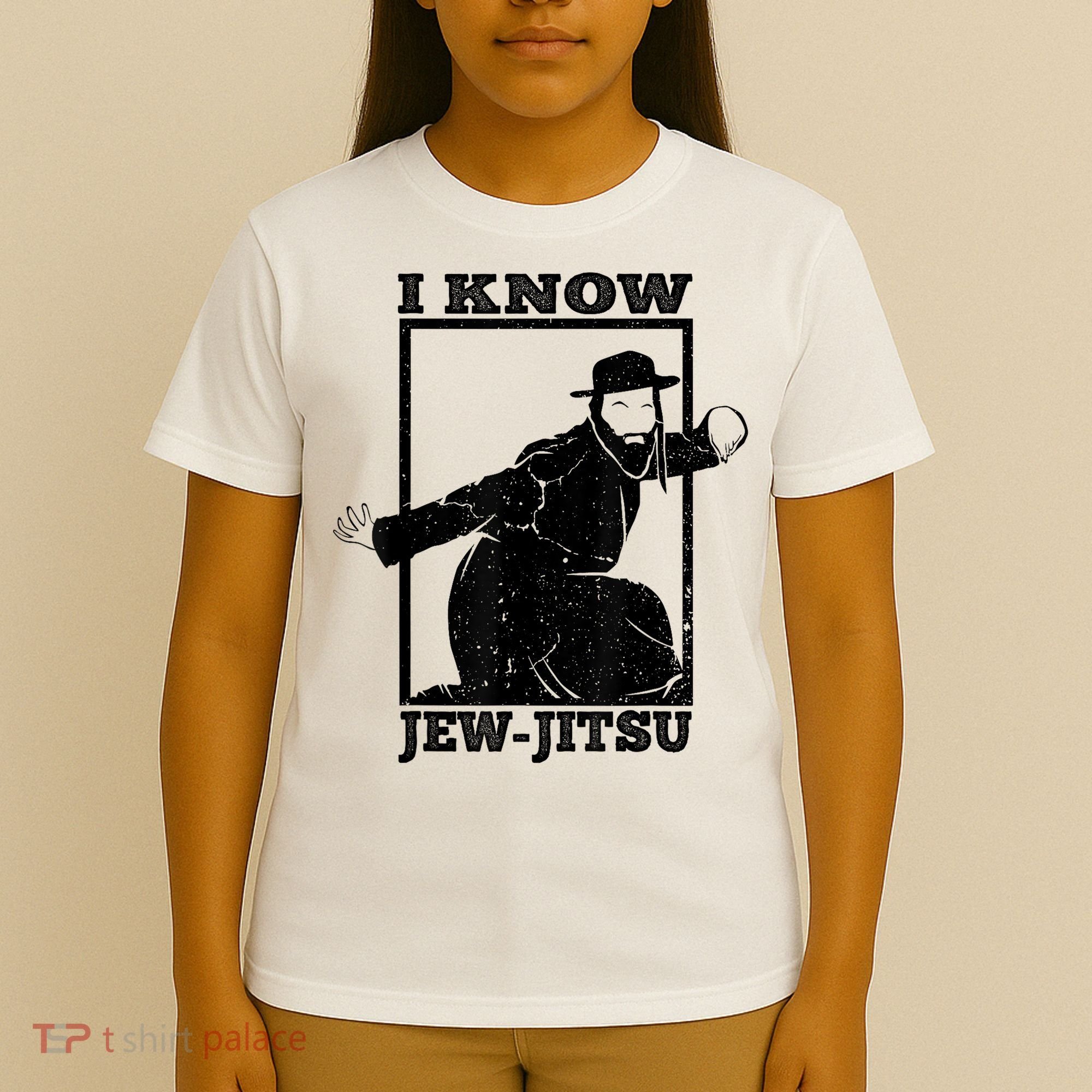 I Know Jew Jitsu Funny Jiu Jitsu Pun Jewish Martial Art T-Shirt