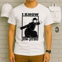 I Know Jew Jitsu Funny Jiu Jitsu Pun Jewish Martial Art T-Shirt thumb 6