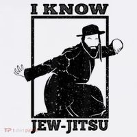 I Know Jew Jitsu Funny Jiu Jitsu Pun Jewish Martial Art T-Shirt thumb 7