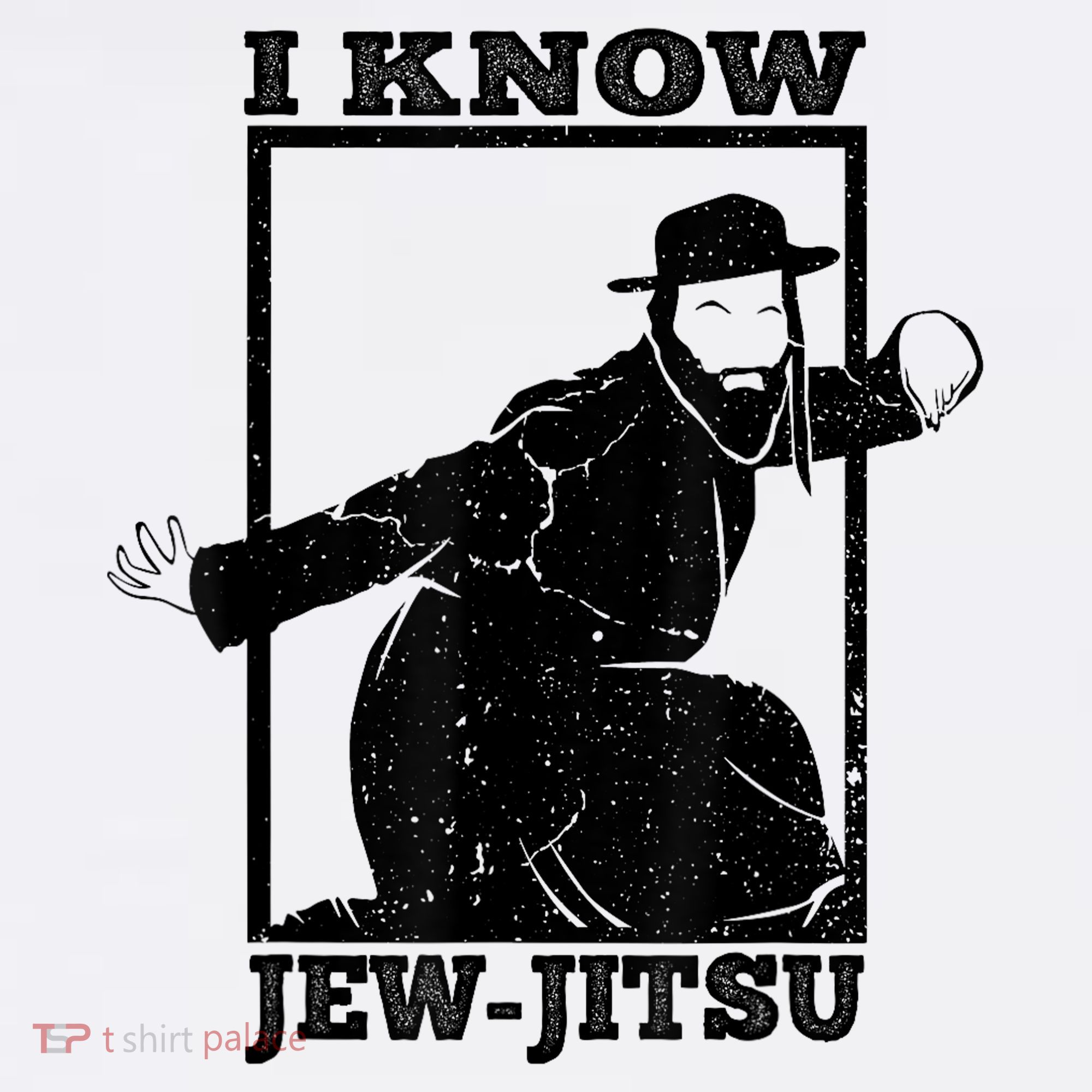 I Know Jew Jitsu Funny Jiu Jitsu Pun Jewish Martial Art T-Shirt