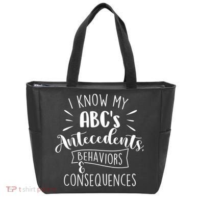 I Know My ABC's Behavior Analyst Therapist Psychologist Tote Bag