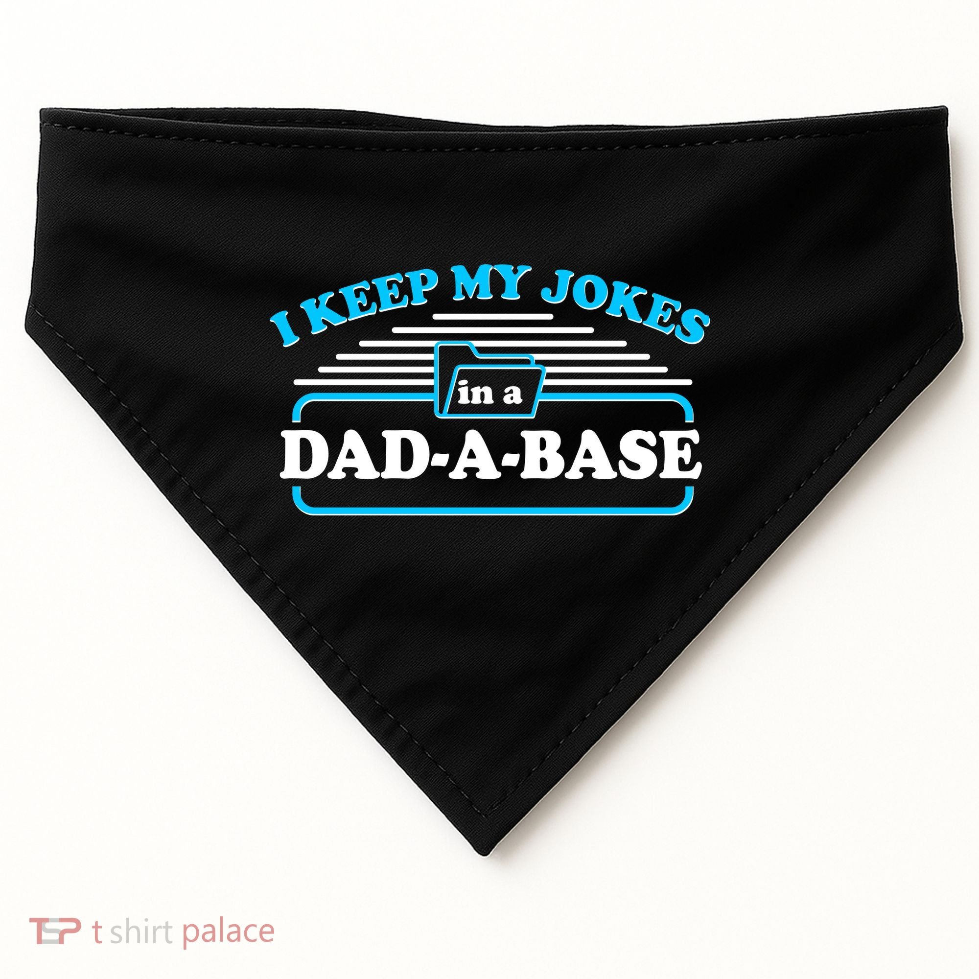 I Keep My Jokes In A DadABase USA-Made Doggie Bandana