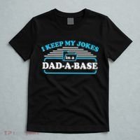 I Keep My Jokes In A DadABase T-Shirt thumb 5
