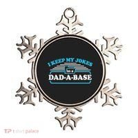 I Keep My Jokes In A DadABase Ornament thumb 0