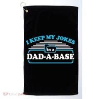 I Keep My Jokes In A DadABase Golf Towel thumb 0