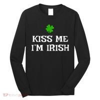 Irish Kiss Me Im Irish St Patricks Day Long Sleeve Shirt thumb 0