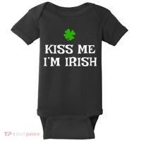 Irish Kiss Me Im Irish St Patricks Day Baby Bodysuit thumb 0