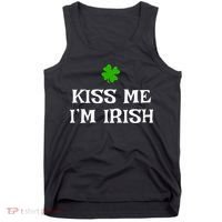 Irish Kiss Me Im Irish St Patricks Day Tank Top thumb 0