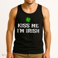 Irish Kiss Me Im Irish St Patricks Day Tank Top thumb 3