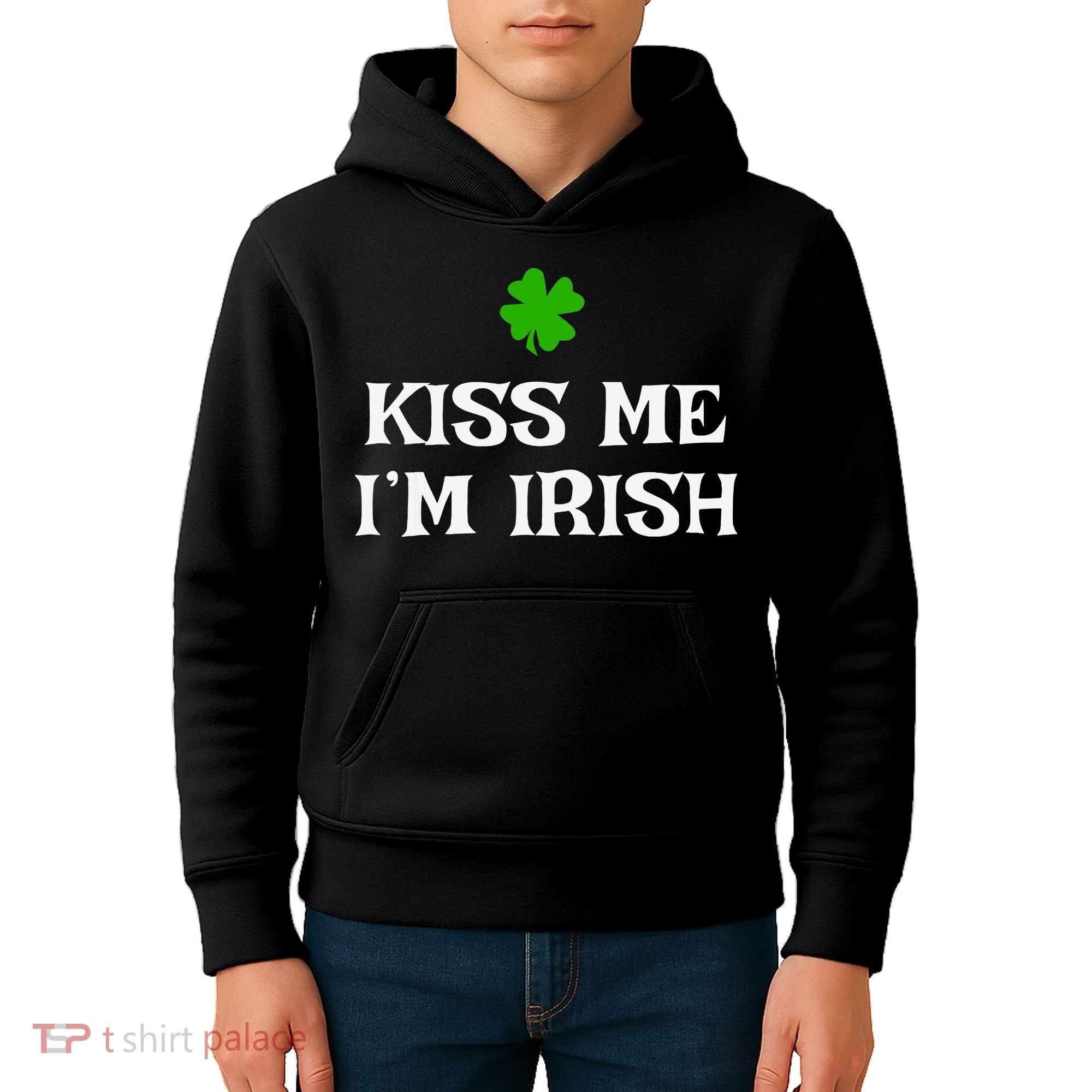 Irish Kiss Me Im Irish St Patricks Day Kids Hoodie