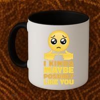 I Kind Maybe Possibly Like You Emoji Coffee Mug thumb 2