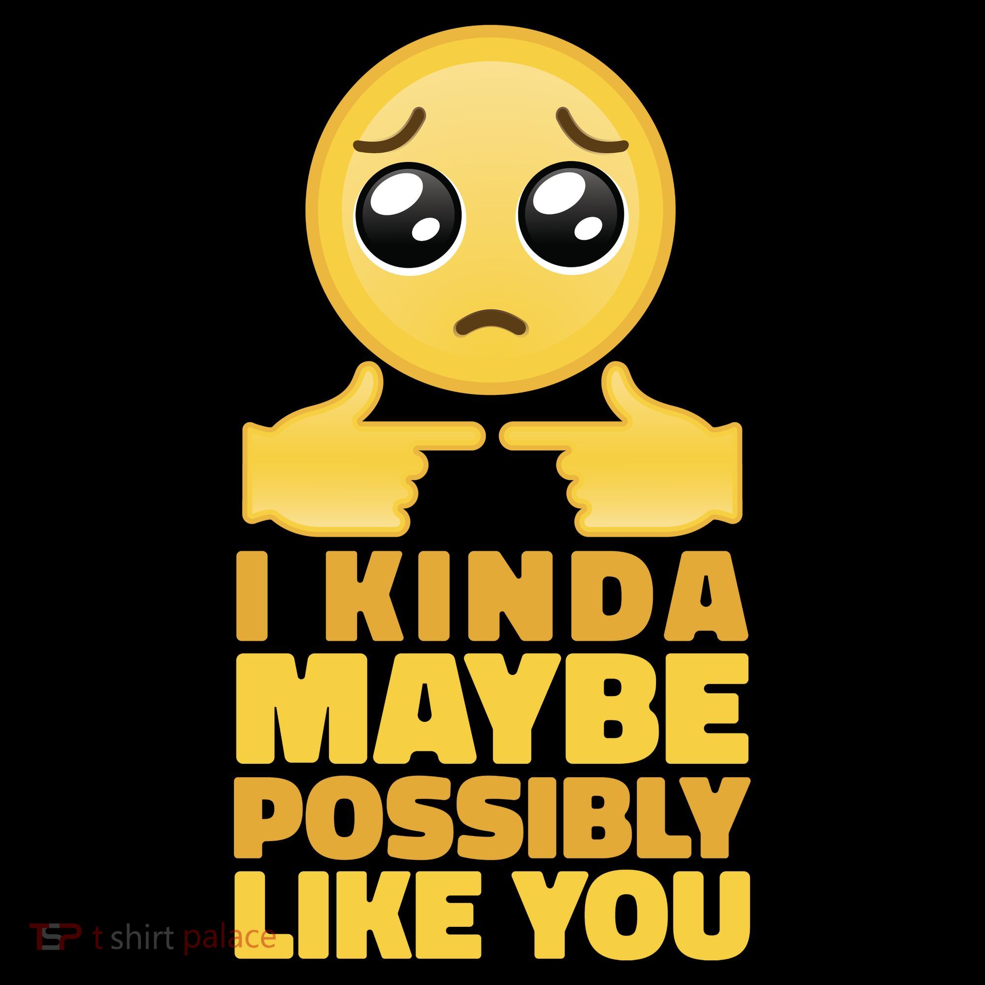 I Kind Maybe Possibly Like You Emoji Women's Hoodie