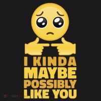 I Kind Maybe Possibly Like You Emoji Women's Tank Top thumb 5