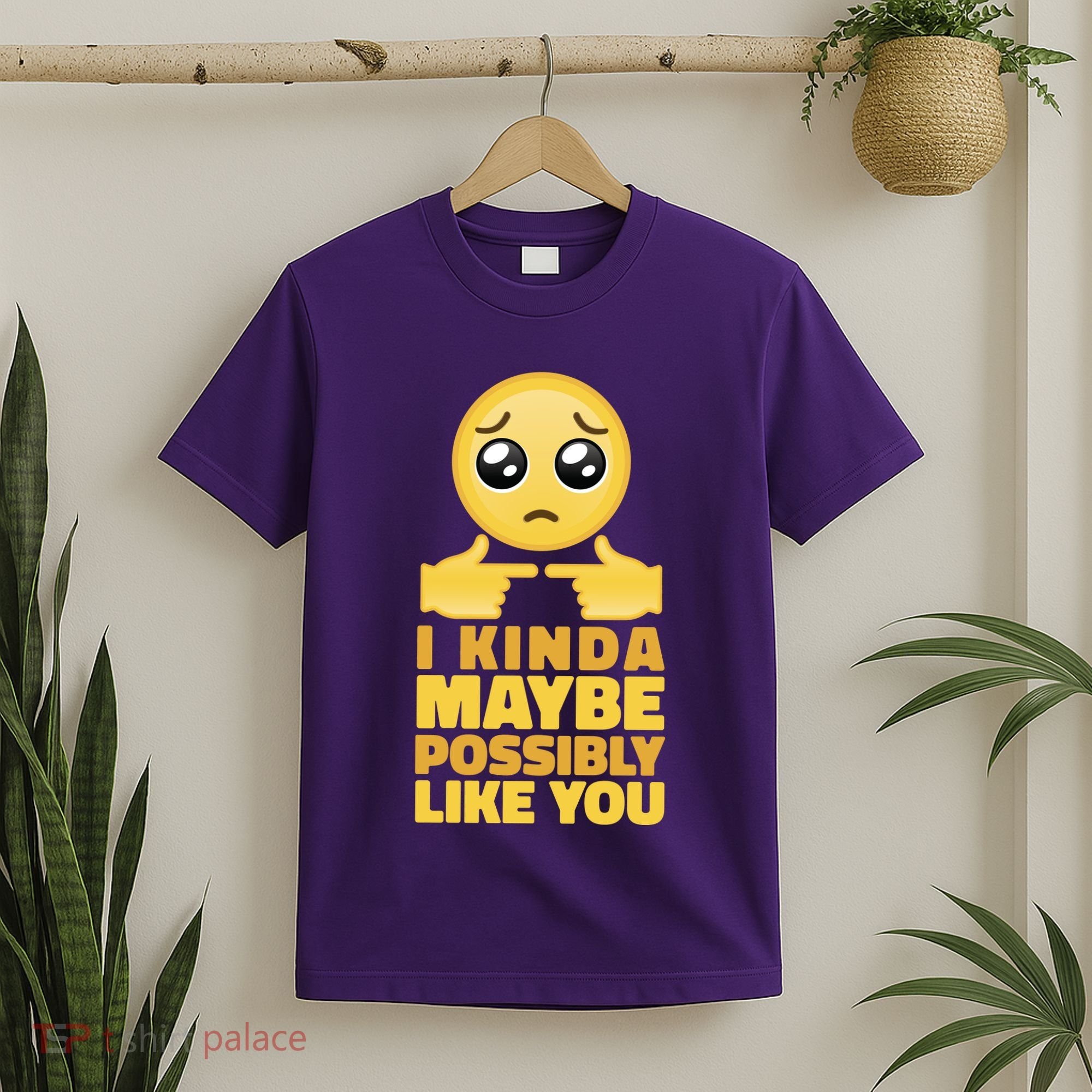 I Kind Maybe Possibly Like You Emoji T-Shirt