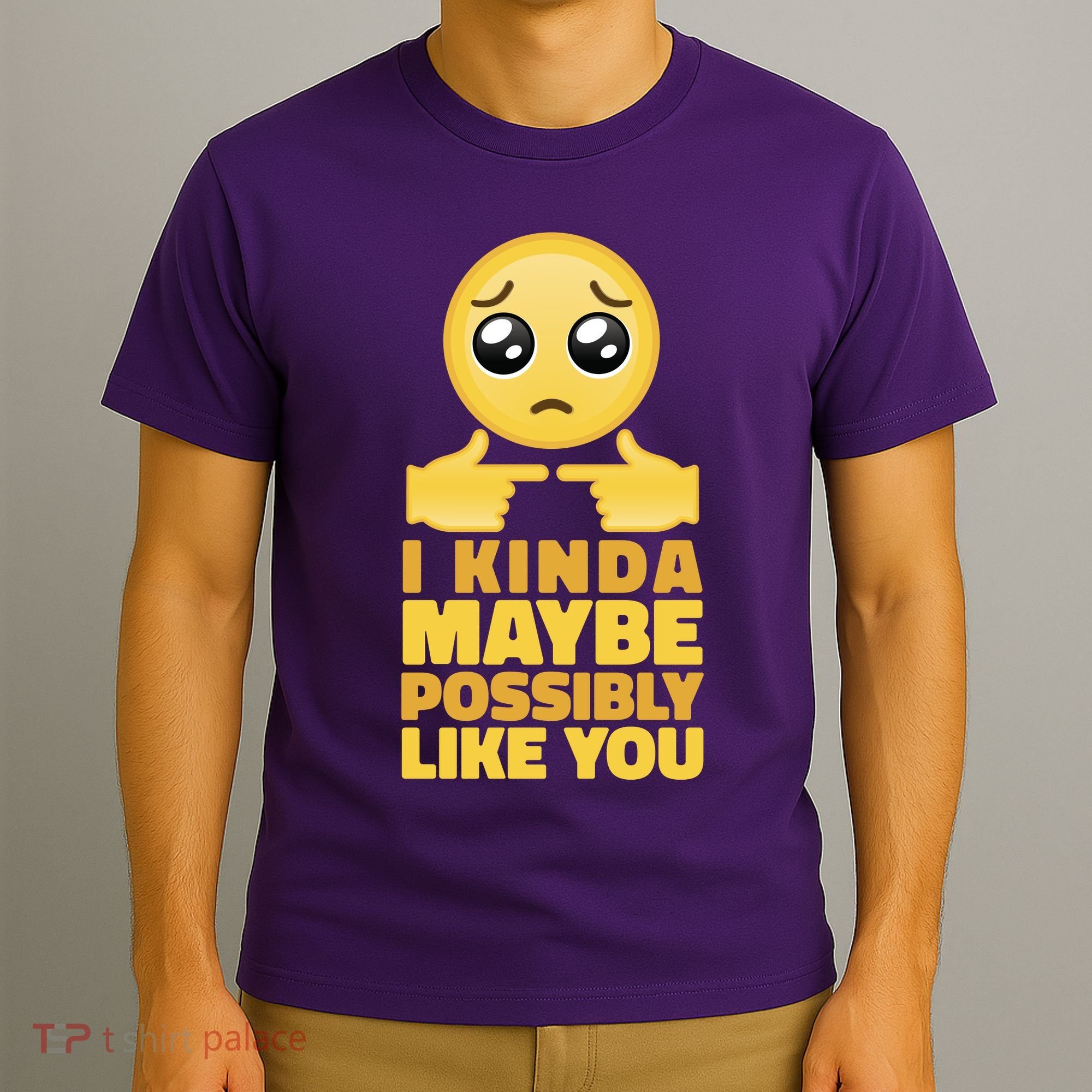 I Kind Maybe Possibly Like You Emoji T-Shirt
