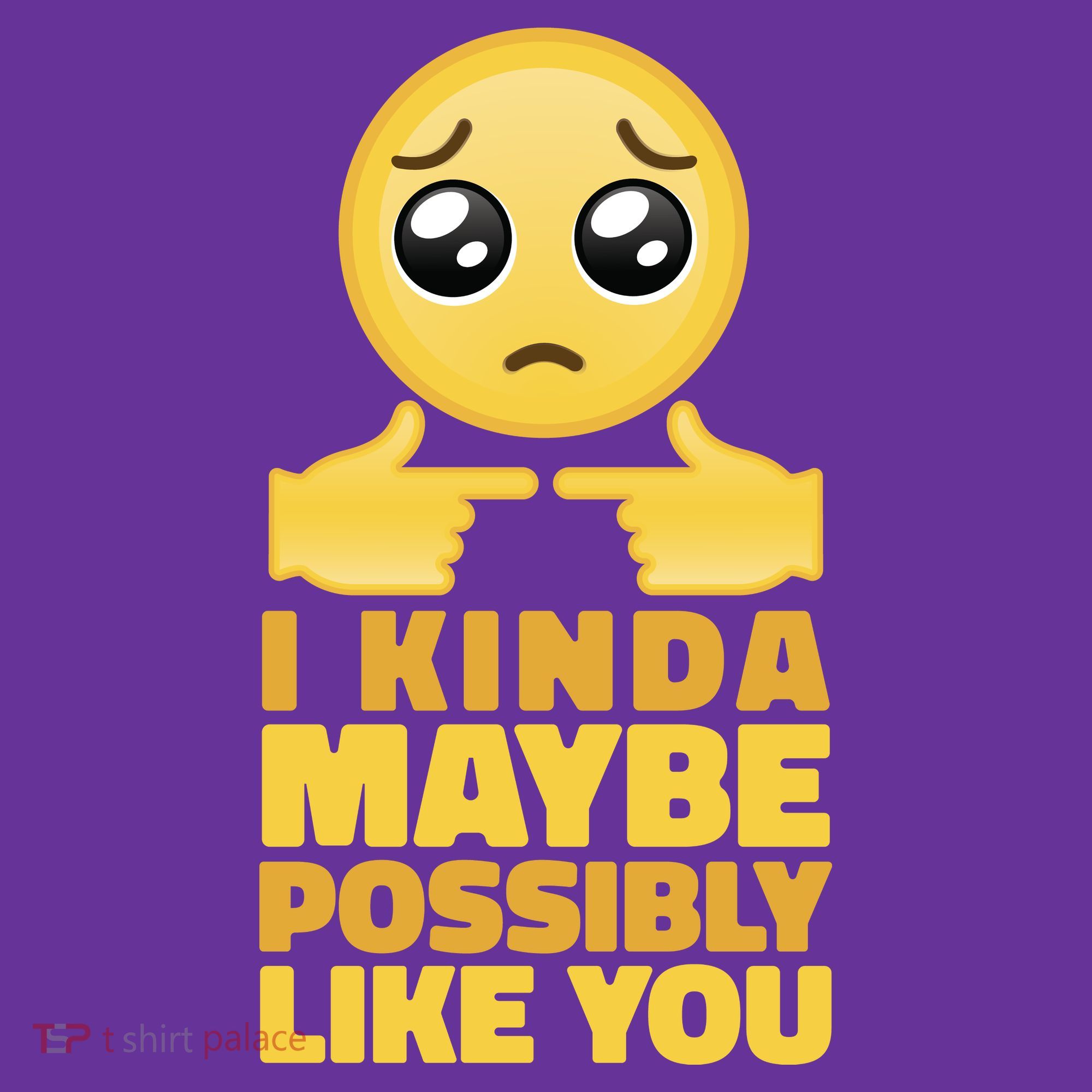 I Kind Maybe Possibly Like You Emoji Coaster