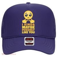 I Kind Maybe Possibly Like You Emoji Hat thumb 0
