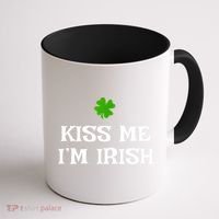 Irish Kiss Me Im Irish St Patricks Day Coffee Mug thumb 1