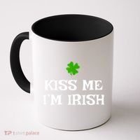 Irish Kiss Me Im Irish St Patricks Day Coffee Mug thumb 0