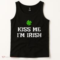 Irish Kiss Me Im Irish St Patricks Day Tank Top thumb 2