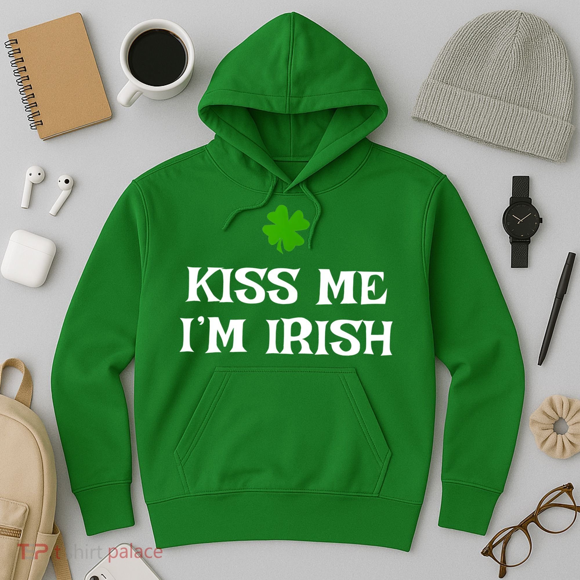 Irish Kiss Me Im Irish St Patricks Day Hoodie