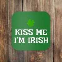 Irish Kiss Me Im Irish St Patricks Day Coaster thumb 0