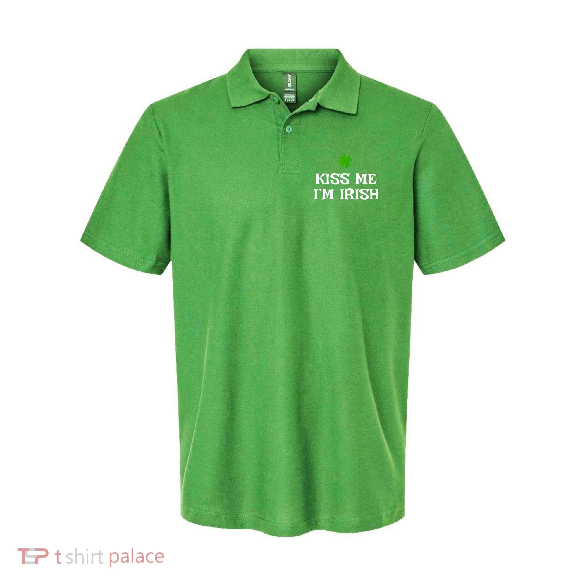 Irish Kiss Me Im Irish St Patricks Day Polo
