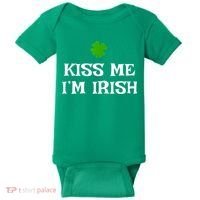 Irish Kiss Me Im Irish St Patricks Day Baby Bodysuit thumb 0