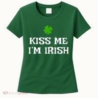 Irish Kiss Me Im Irish St Patricks Day Women's T-Shirt thumb 0