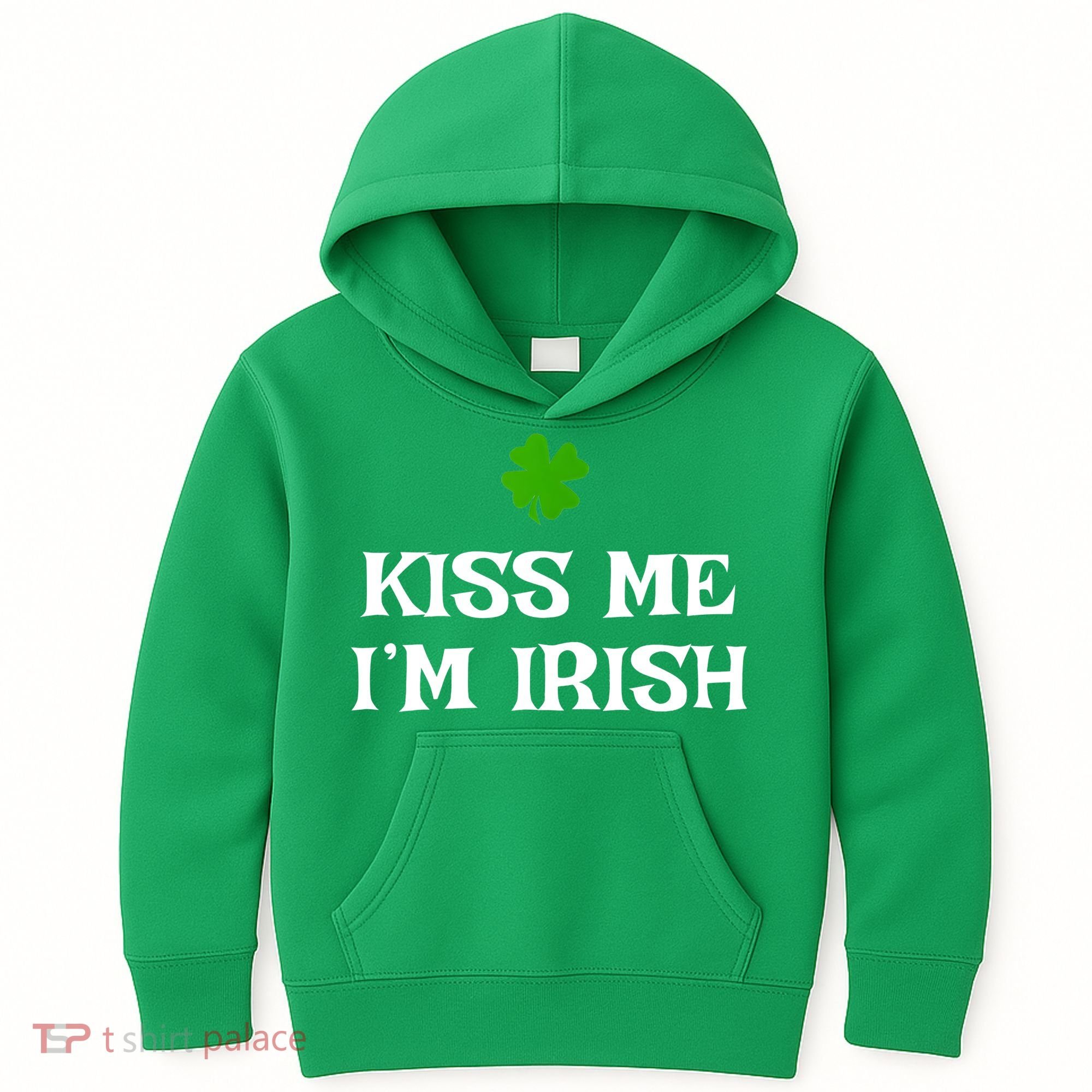 Irish Kiss Me Im Irish St Patricks Day Kids Hoodie