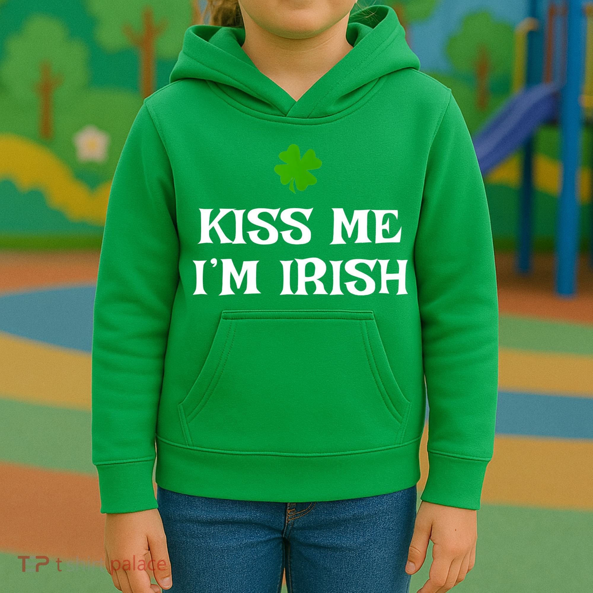 Irish Kiss Me Im Irish St Patricks Day Kids Hoodie