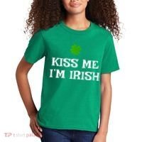 Irish Kiss Me Im Irish St Patricks Day Kids T-Shirt thumb 2