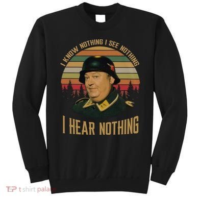 I Know Nothing I See Nothing I Hear Nothing Vintage Retro Sweatshirt