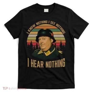 I Know Nothing I See Nothing I Hear Nothing Vintage Retro T-Shirt