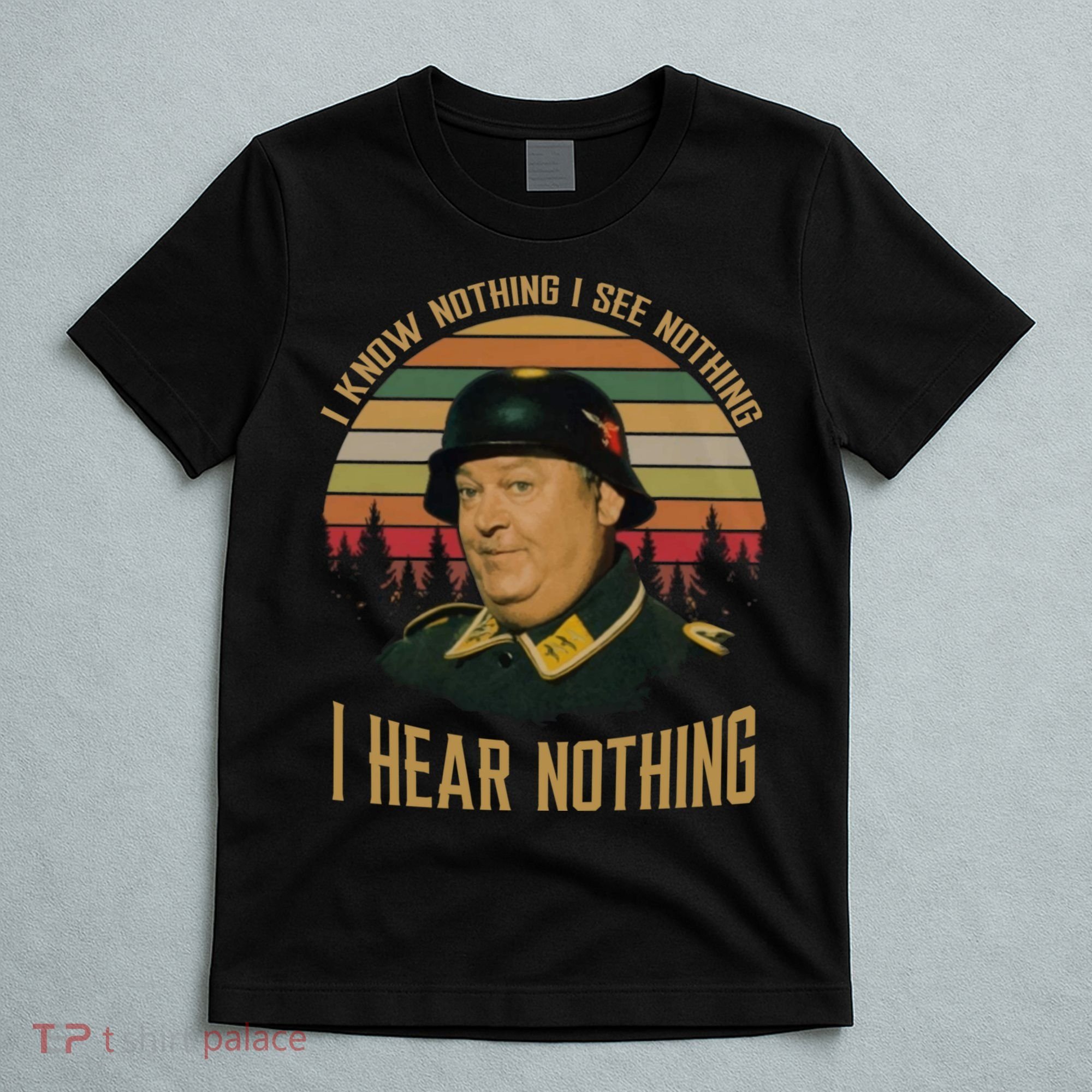 I Know Nothing I See Nothing I Hear Nothing Vintage Retro T-Shirt