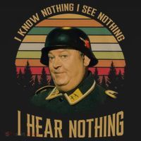 I Know Nothing I See Nothing I Hear Nothing Vintage Retro T-Shirt thumb 7